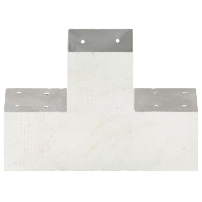 VidaXL Connecteurs de poteau 4pcs Forme en X Métal galvanisé 101x101mm