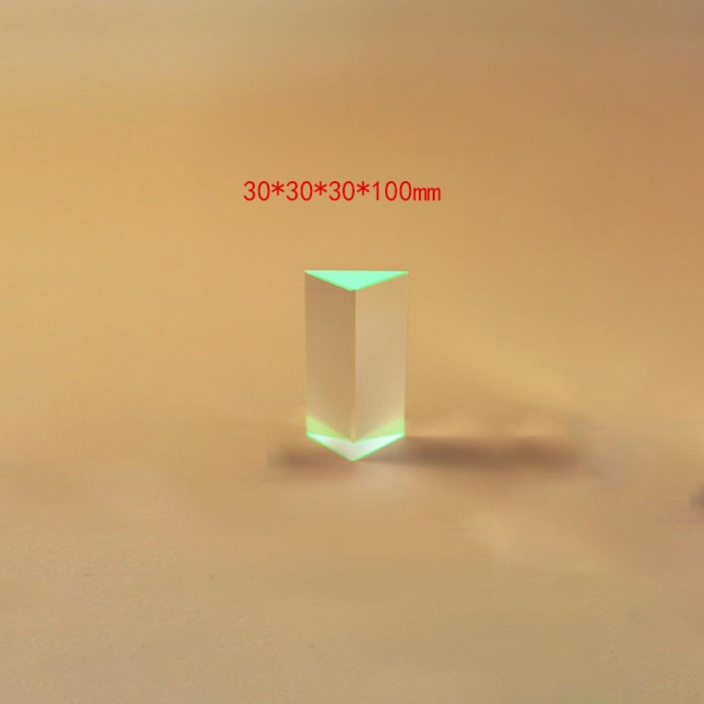 Portable Crystal Glass Triangular Prism Clear Triangular Rainbow Prisma Optical Refraction Prisma Photographic