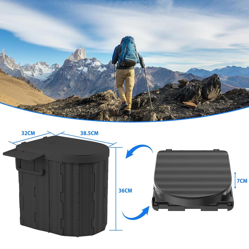 Portable Portable Suitable for Disaster Prevention and Outdoor Portable Portable Toilet with a Defecation Bag and Toilet, Toilet, Activities, Toilet,