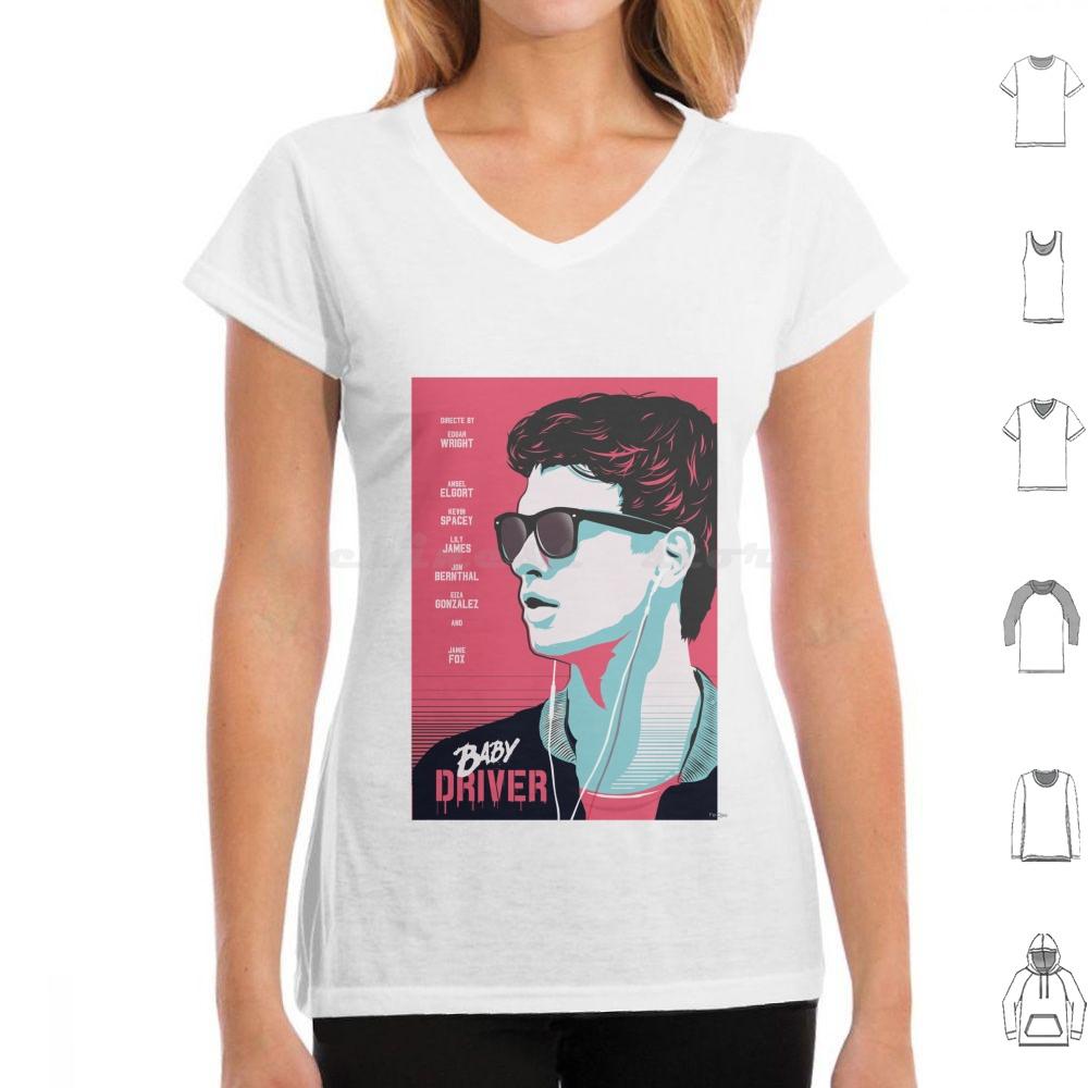 Baby Driver T Shirt 6xl Cotton Cool Tee Baby Driver Movie Cinema Film Cinephile Cool Art Geek