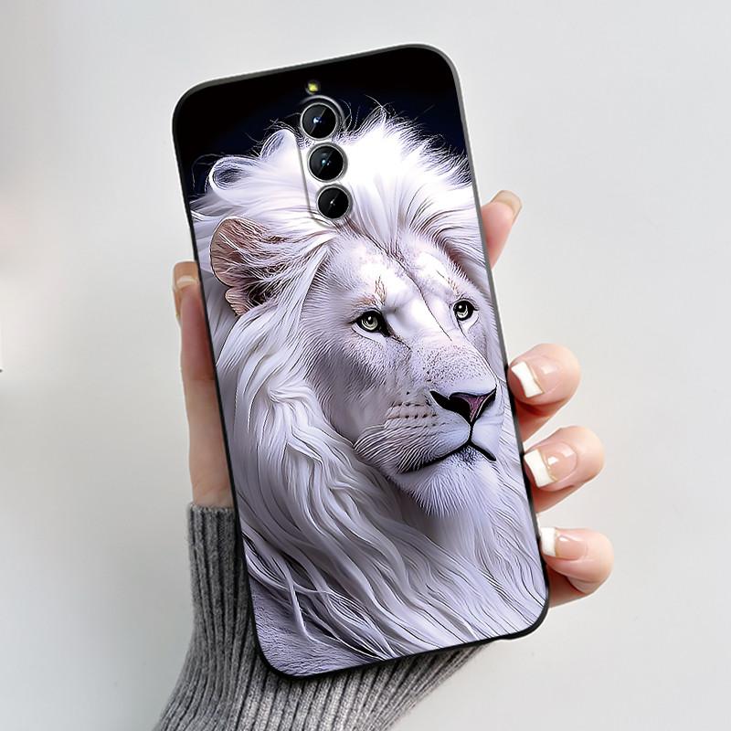 Cute Little Panda Pattern For ZTE Nubia RedMagic 8S Pro 5G / 8S Pro+ 5G Case Shockproof Soft Black Cartoons Painted Casing