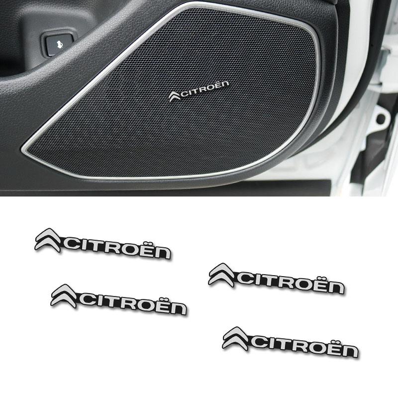 VYTR5 Citroen Car 3D Audio Stereo Speaker Badge Sticker Decal Accessories For Citroen C1 DS3 C2 C3 Vts C4 Saxo C4L C5 C6 C8 Xsara