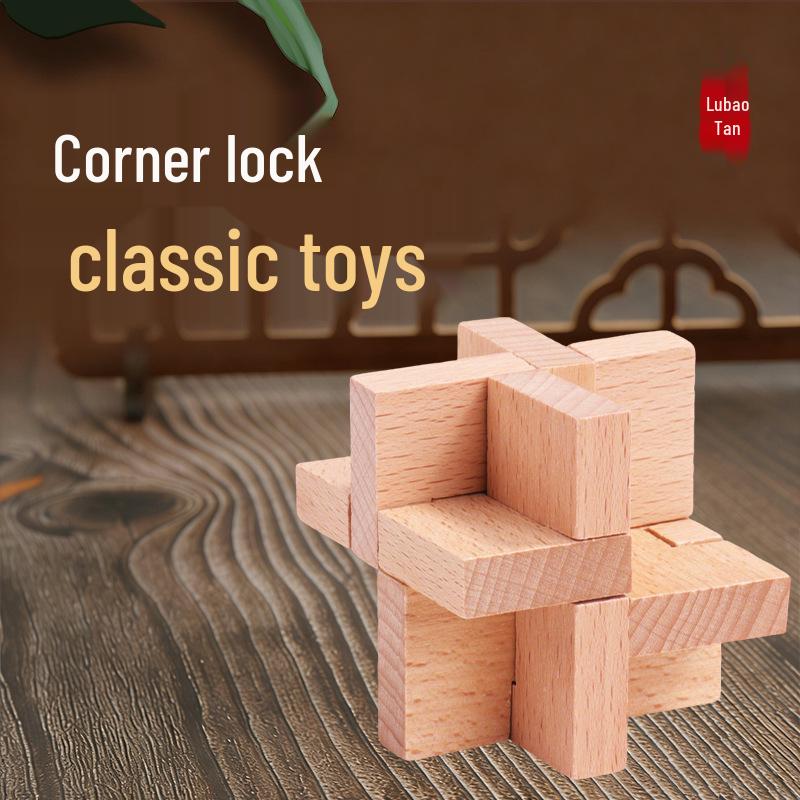 Corner Luban Lock: Child & Adult Educational Disassembly Puzzle