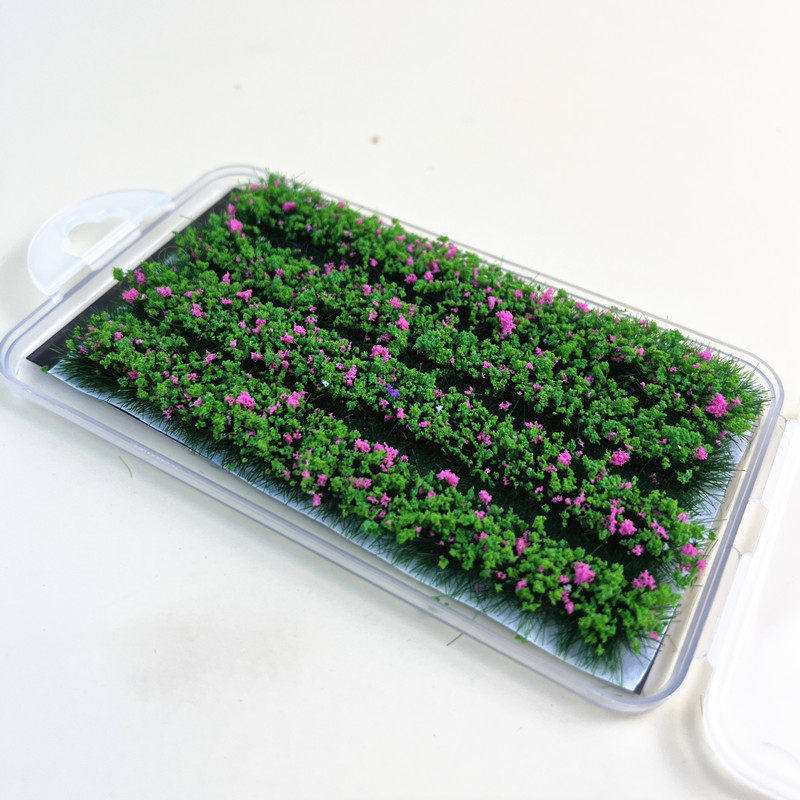 8mm 4 Stück Miniaturgrasbüschel Modellbahn Landschaftsmaterial Künstliche Feldfrüchte für Gartenlandschaft Diorama