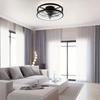 IRALAN Retro Ceiling Fan Light Infinitely Dimmable Mobile APP Control Suitable For Living Room Kitchen Decor Fixture