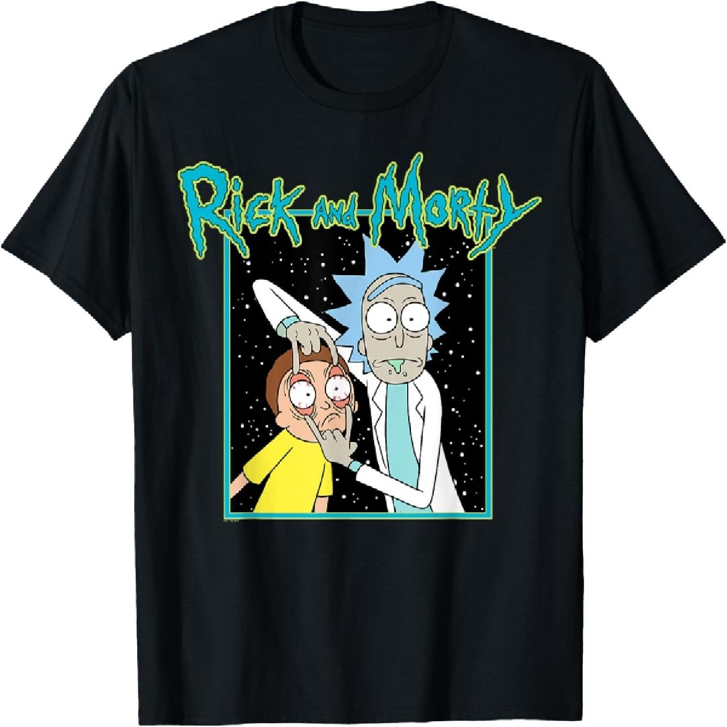 

Rick and Morty Space Look Morty Adult Cartoon Fashion T-Shirt XXXXXL різнокольоровий