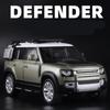 1/18 Range Rover Defender SUV Alloy Car Model Diecast Metal Toy Off-road Vehicles Car Model Sound and Light Simulation Gift