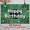 Party Backdrop Happy Birthday Birthday Soccer Green Photo Booth Background Front Door Decor