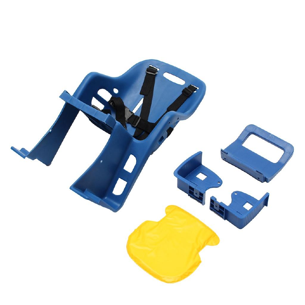 Blue Bicycle Bike Seat Kids Safety Child Baby Chair Bike Saddle with Armrest Backrest Guard Bar Pedal Cycling Acccessories