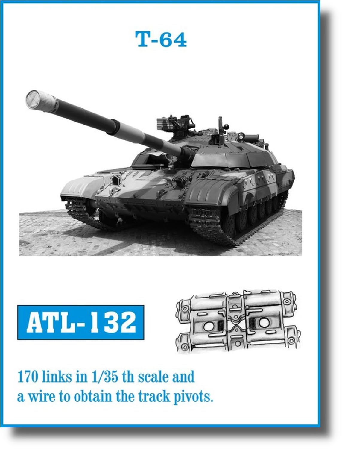 

Friul Model Metal Movable Track Series Пластиковые детали для моделей 1/35 T-64 ATL-132