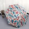 Tecido com Padrão de Folhas Tropicais, Design Vibrante de Selva para Decoração de Casa e ArtesanatoGuarda-chuva, Guarda-chuva Fofo com Design Fofo, Guarda-chuva Compacto Portátil de 3 Dobras