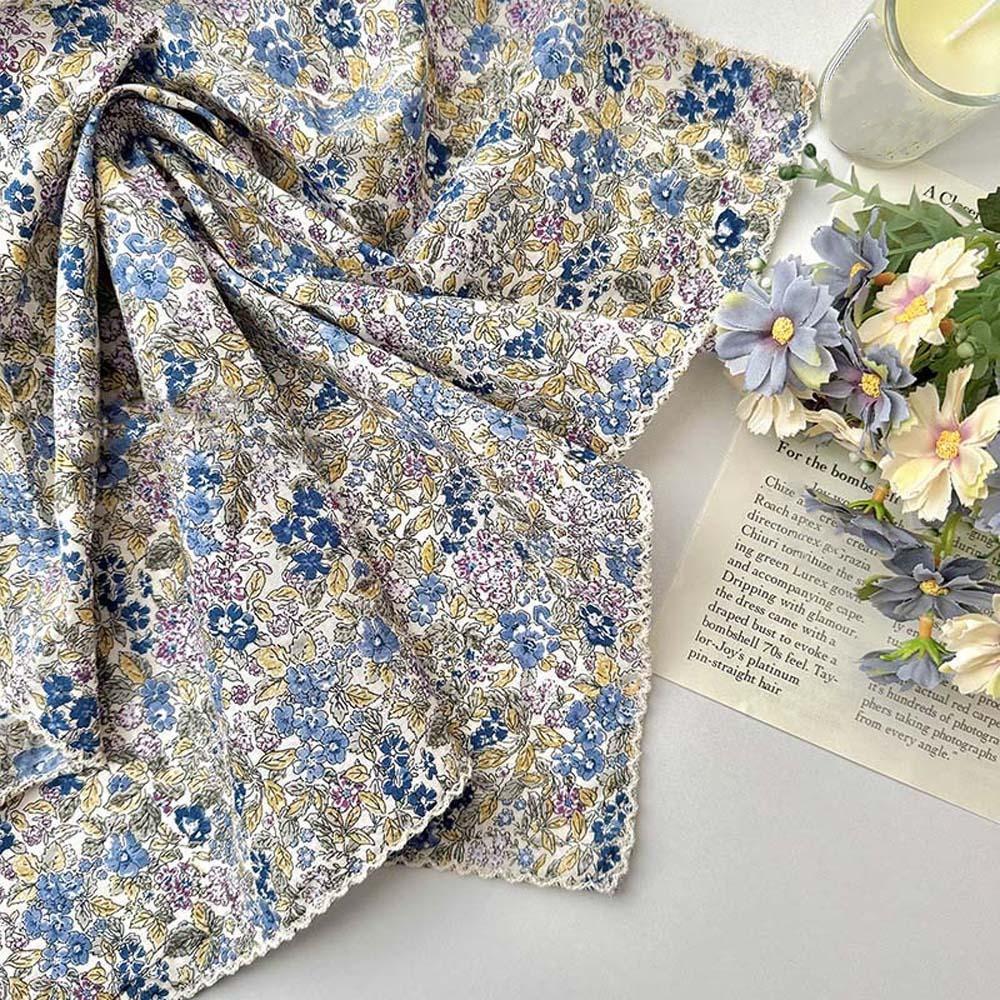 Sunshade Floral Patterned Headscarf Breathable Square Handkerchief  Clothing Accessories