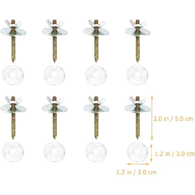 balacoo Набор винтов для клетки для птиц, винты и гайки для сборки подставки-жердочки для птиц, платформы для клетки попугая, домика для хомяка, игровой площадки для мелких животных (48 Шайб