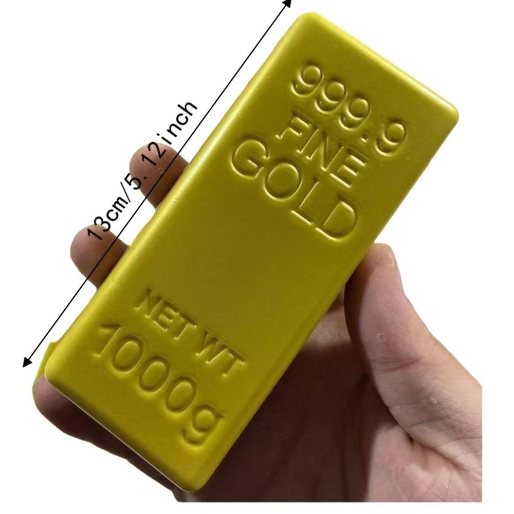 Slow Rising Gold Bar Pinch Hand Relax Kneading Toy Sensory Toy Simulated Gold Bar Squishy Toy Kids