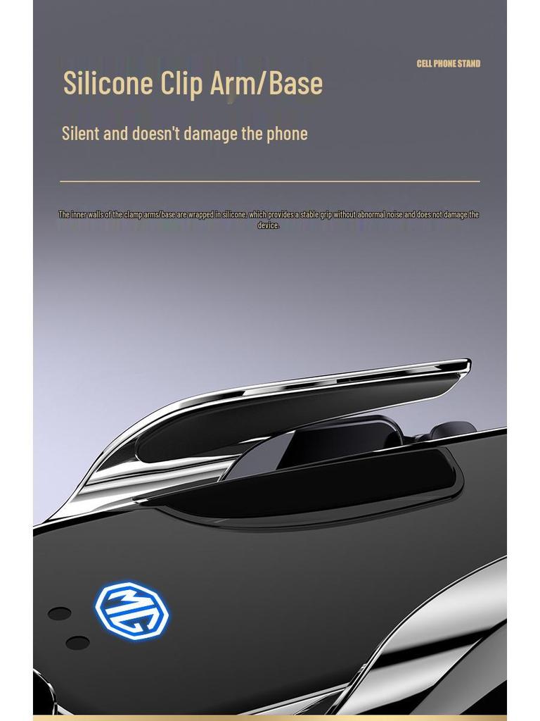 Compatible MG Car Wireless Fast Charging Phone Holder for MG3, MG6, ZS, EZS, HS, ONE Models.