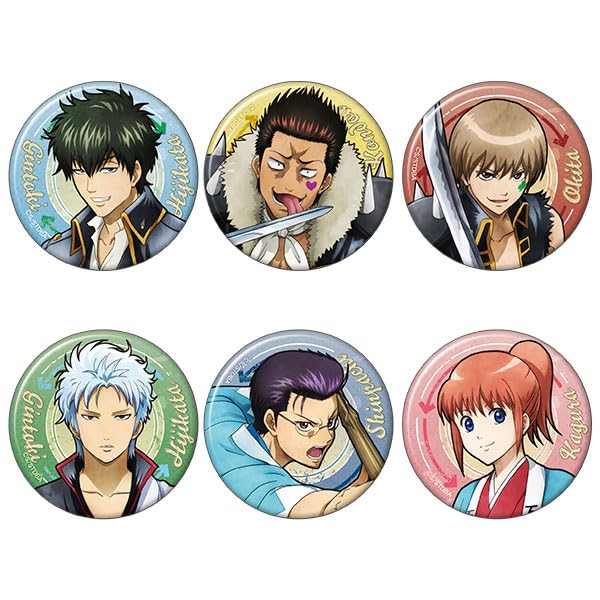 

Коллекция значков персонажей Gintama, коробка из 6 штук