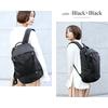 Rename Nylon Simple Black Double-Zip Backpack, Men's, Design,