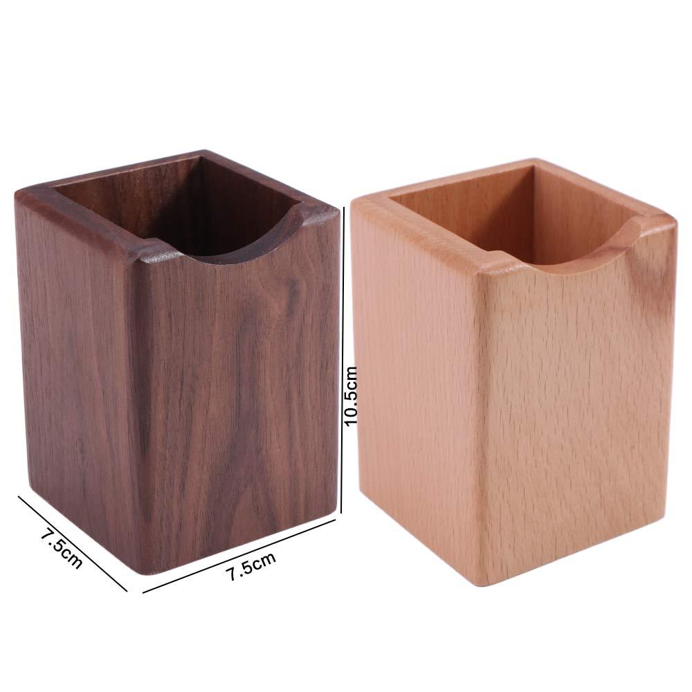 Large Capacity Wood Storage Box Multiple-use Pen Holder Cup Stationery Desk Organizer School
