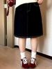 Plus Size Women's High-Waist Casual A-line Skirt - Tummy Covering, Retro Short Skirt for Spring 2026 (NQ1388)