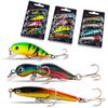 Fiske lokker Crankbaits med diskantkrok toppvannslokk, Bass Minnow Popper Walleye agn