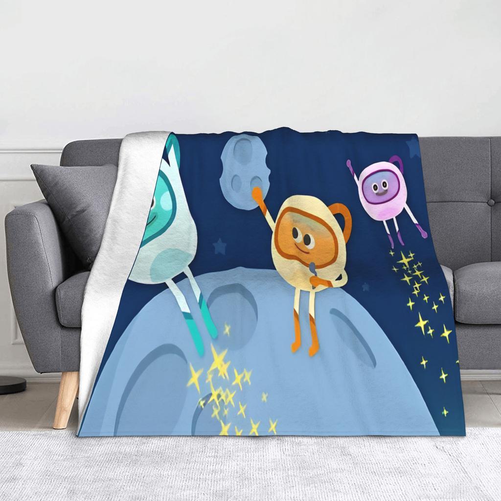 Bumble Nums Cartoon Blankets Flannel Autumn/Winter  Multi-function Soft Throw Blanket for Sofa Travel Quilt