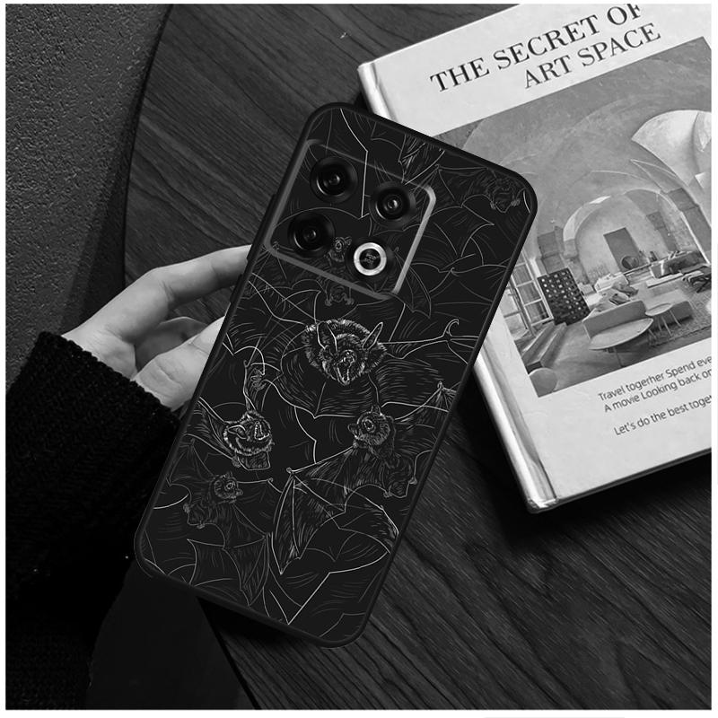 Goth Vampire Bat Gothic Case For OnePlus 8T 10T 9R 10R 12R 11 12 9 10 Pro Nord CE 2 3 Lite CE4 2T N10 N20 N30 Cover