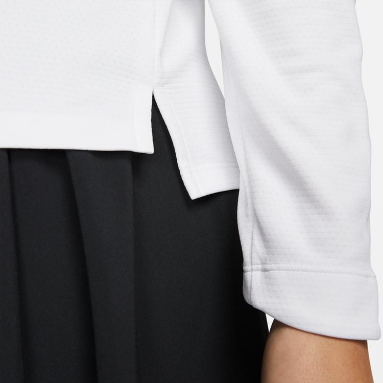 Nike Dri-Fit Solid Logo Stand Collar Long Sleeve Jacket Women Jackets White DX1492-100