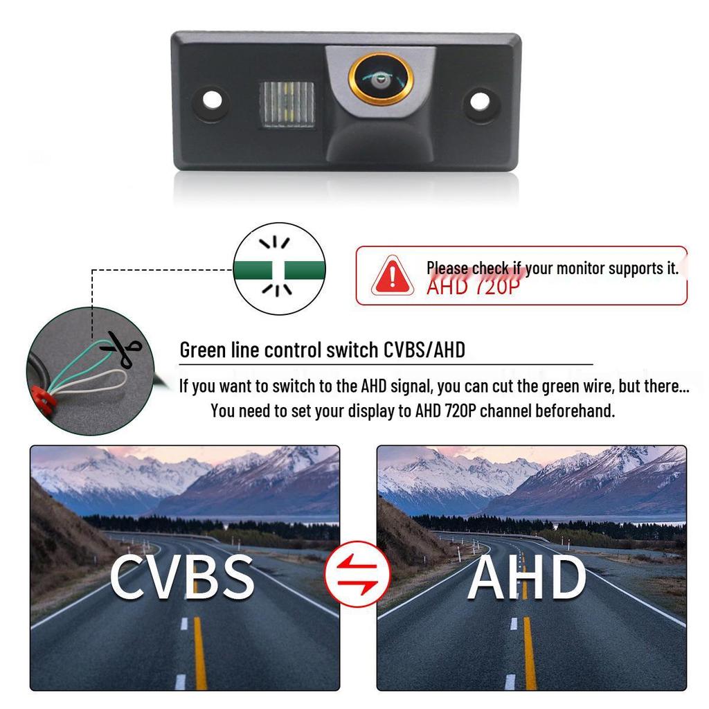 Volkswagen-Compatible AHD HD Car Camera for Touareg, Tiguan, Passat B5, and Polo