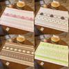 Cute Strawberry Cake Desk Pad Linen-cotton Cartoon Photo Props Non-Slip Gift Table Mat Desktop Decoration