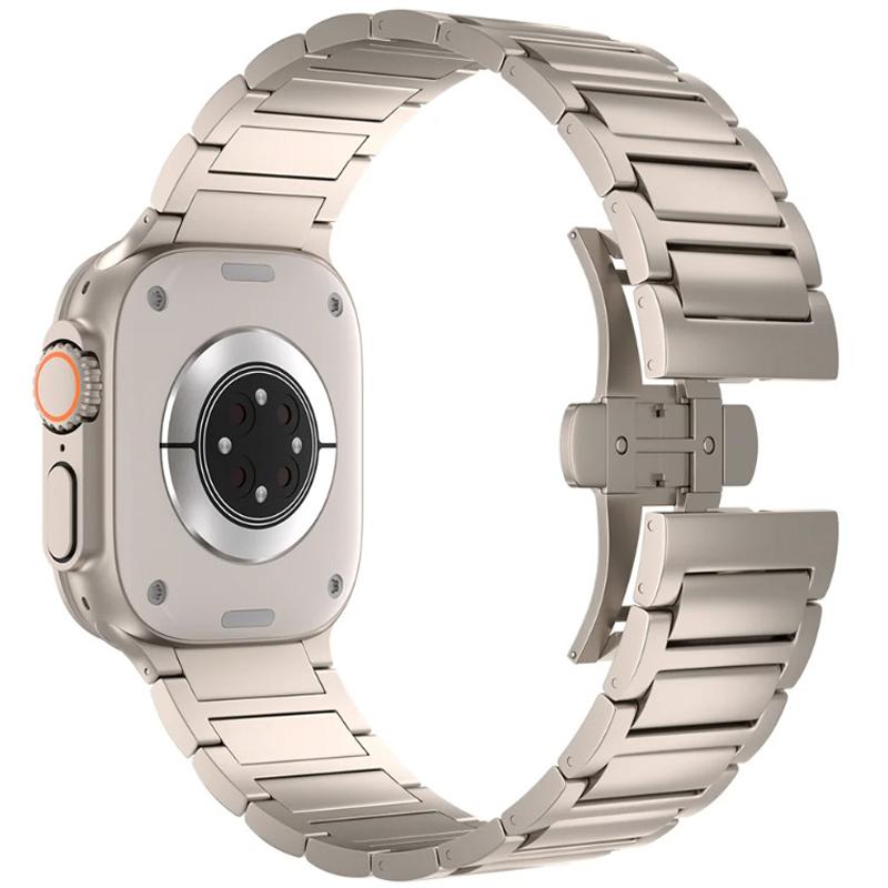 For Apple Watch Ultra 3 2 1 49mm/Series 11 10 46mm/9 8 7 45mm/SE3 SE2 SE 6 5 4 44mm/3 2 1 42mm Metal Butterfly Buckle Watch Band