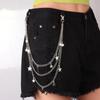 Stylish Vintage Metal Waist Chain For Women Zipper