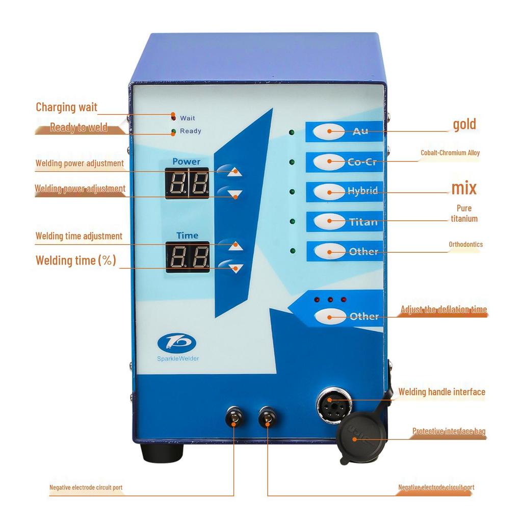150A High-Power Portable Spot Welder for Gold, Silver, Titanium, and Stainless Steel - Fully Automatic Household Welder