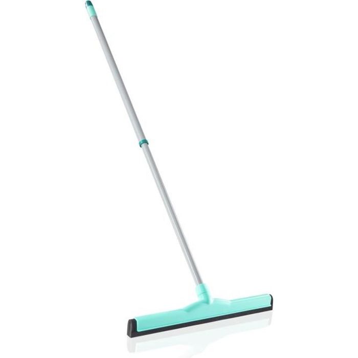 Leifheit Classic Floor 56421 Floor Squeegee, 45 Cm Floor Squeegee with Double Rubber Lip, Telescopic Handle 80 - 137 Cm