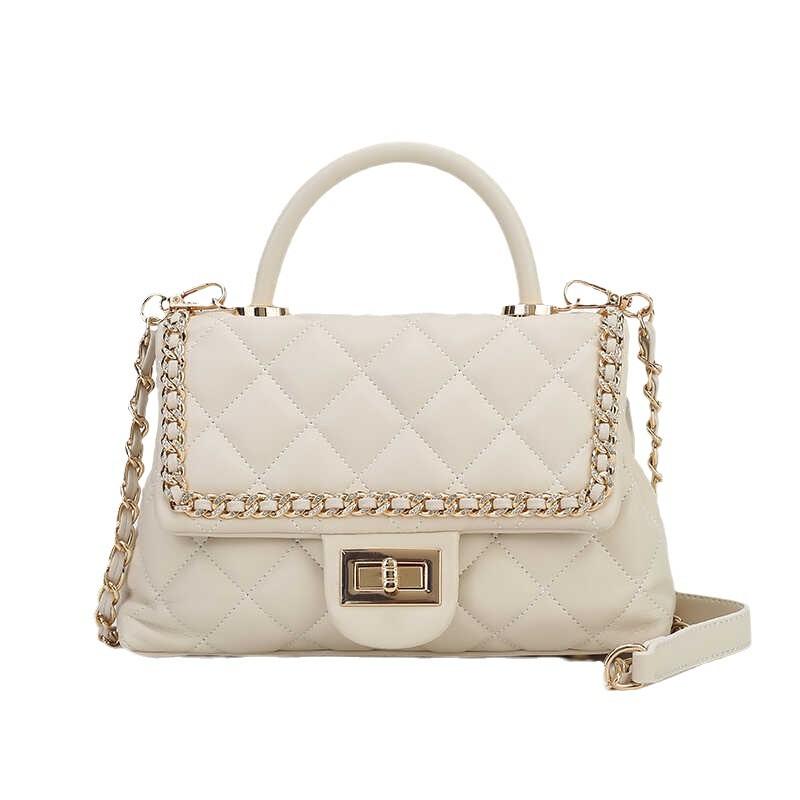 Advanced Style Handbag for Women, Spring and Summer Stylish Versatile Texture Crossbody Bag, Diamond Grid Hand-held Small Square Bag