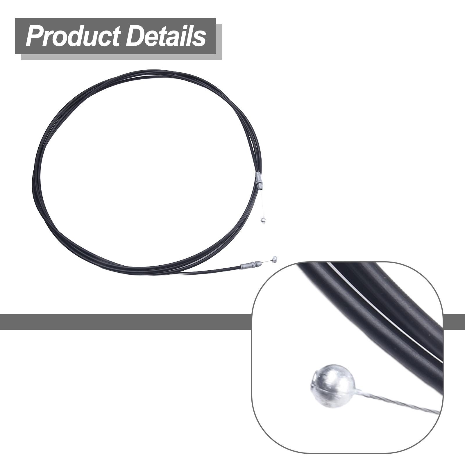 Trunk Lid Release Cable Replacement Set 1pcs Auto Parts Black Car Accessories Kit Metal Plastic Easily Install