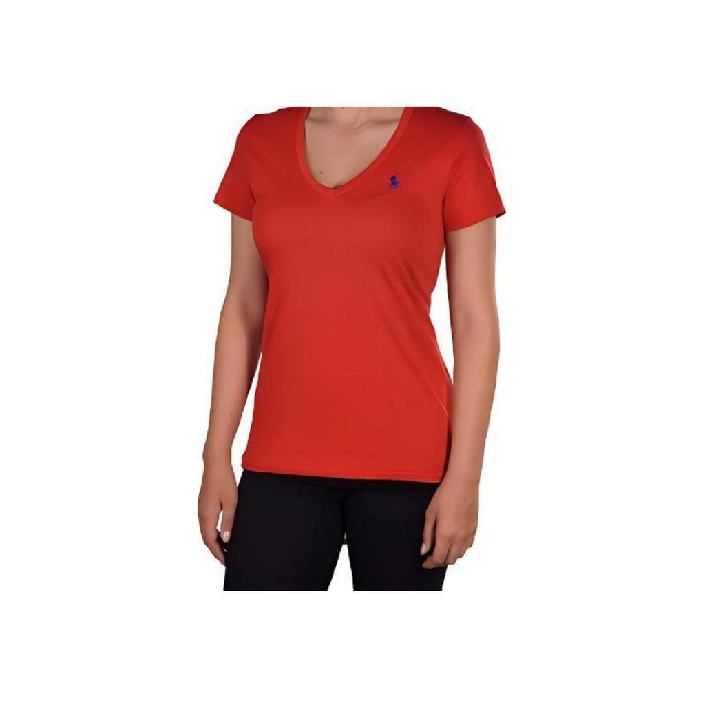 Polo Ralph Lauren Solid Color Logo Embroidered Pullover Short Sleeve T-Shirt Women T-Shirts 211682523-061