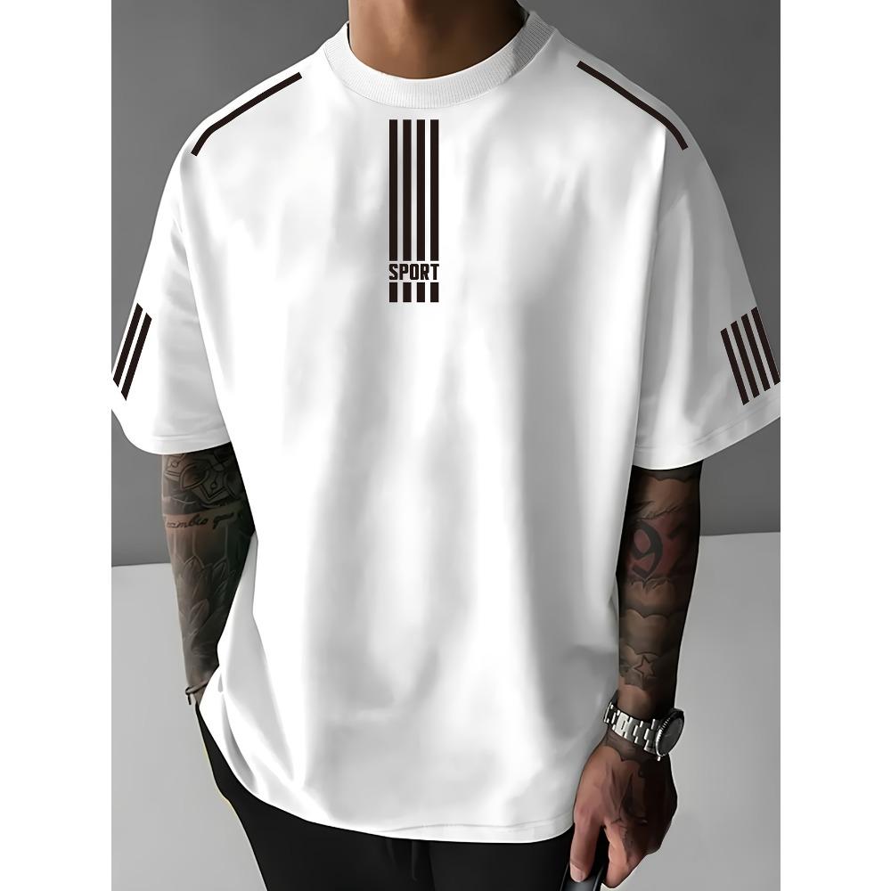 The 2025 Summer New Men's T-shirt Is a Casual Fashionable Breathable Lightweight and Simple Outdoor Street Style Men's T-shirt