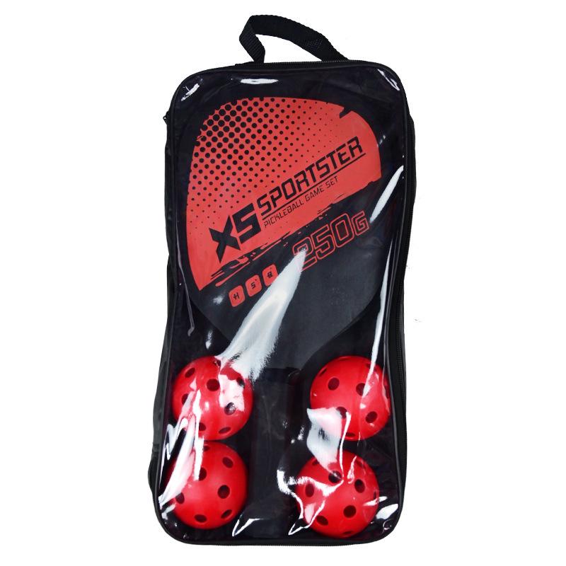 Wooden Beach Pickleball Paddle and Ball Set – Outdoor Sports Fitness Kit