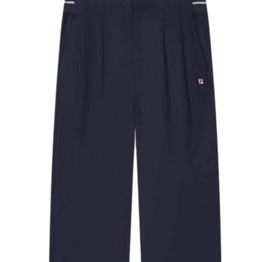 FILA Solid Color Wide Leg Casual Knitted Sports Pants Women bottoms Legendary-Blue F11W421804F-NV