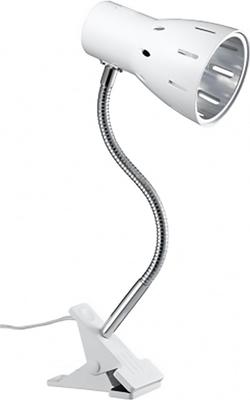 Yazawa Corporation Flexible Clip Light, E26 Base, White, CFX60X02WH (Bulb Sold Separately)