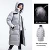 Camel Unisex Long Puffer Goose Down Jacket