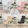 Soft Velvet Office Chair Covers Elastic Computer Chair Cover Non-Slip Gaming Seat Slipcover with Zipper Washable Chair Protector