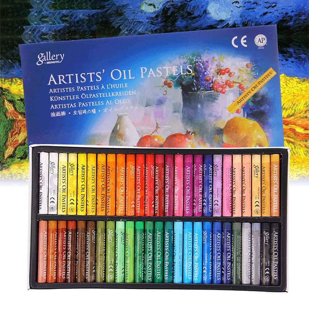 MUNGYO Artist Oil Pastel Set 12/25/50 Colors Professional Painting Drawing Graffiti Art Crayons Washable Round Non Toxic Sticks