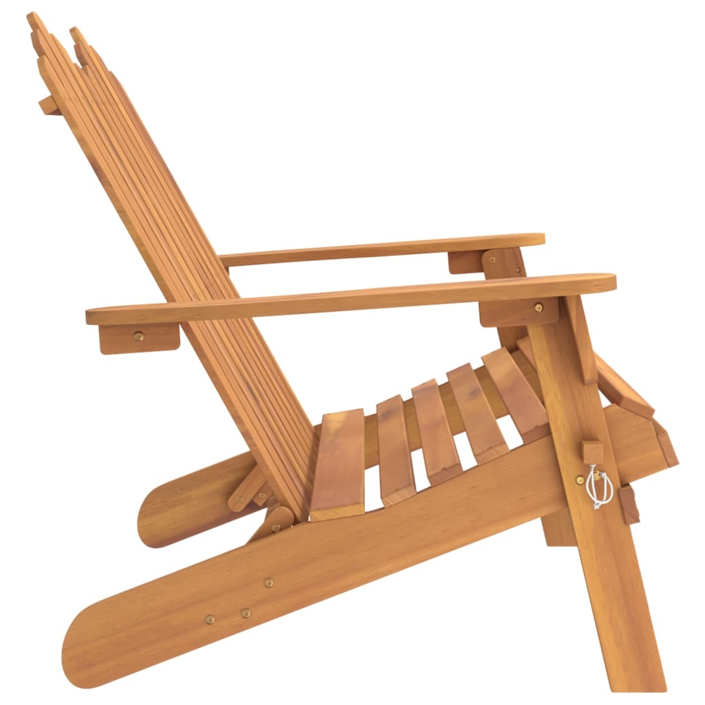 Vidaxl Adirondack Garden Bench, 126 Cm, Solid Acacia Wood