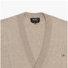 ApeSSe Coezj H22315 Pbc Heathered Beige Jamie Jamie Crepe V Neck Men S Cardigan