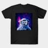 Unisex Fashion TShirt Astronaut Cat Print TShirt Plus Size S-5XL T-Shirt 100%Cotton Tops O Neck Short Sleeve Tees