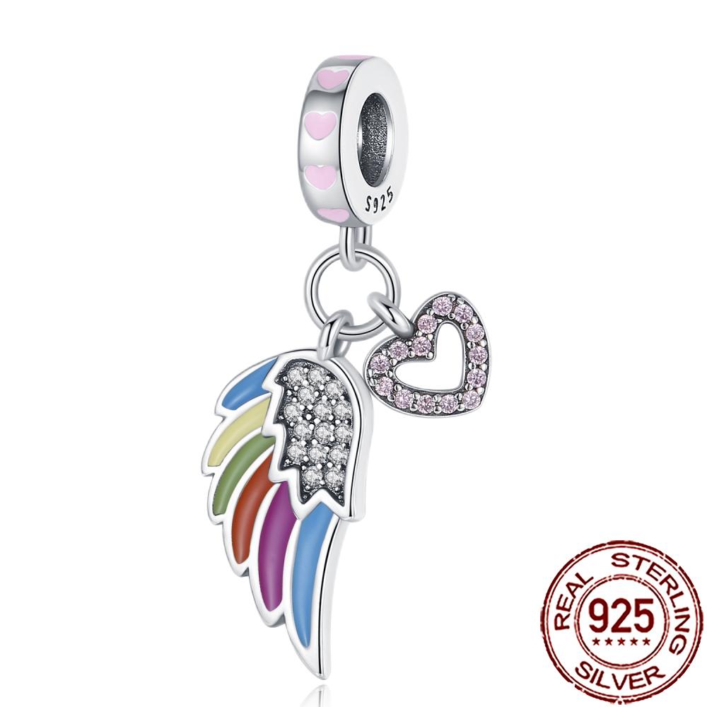 New Charms Copper Dream Catcher Cross Clover Angle Wing Heart Beads Fit Origina Bracelet Necklace Diy Jewelry