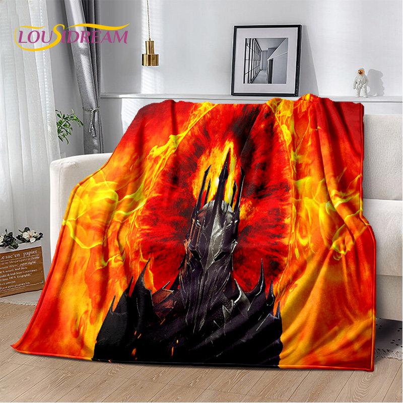 L-Lord of the Rings H-Hobbit Soft Plush Blanket,Flannel Blanket Throw Blanket for Living Room Bedroom Bed Sofa Picnic Cover Kids