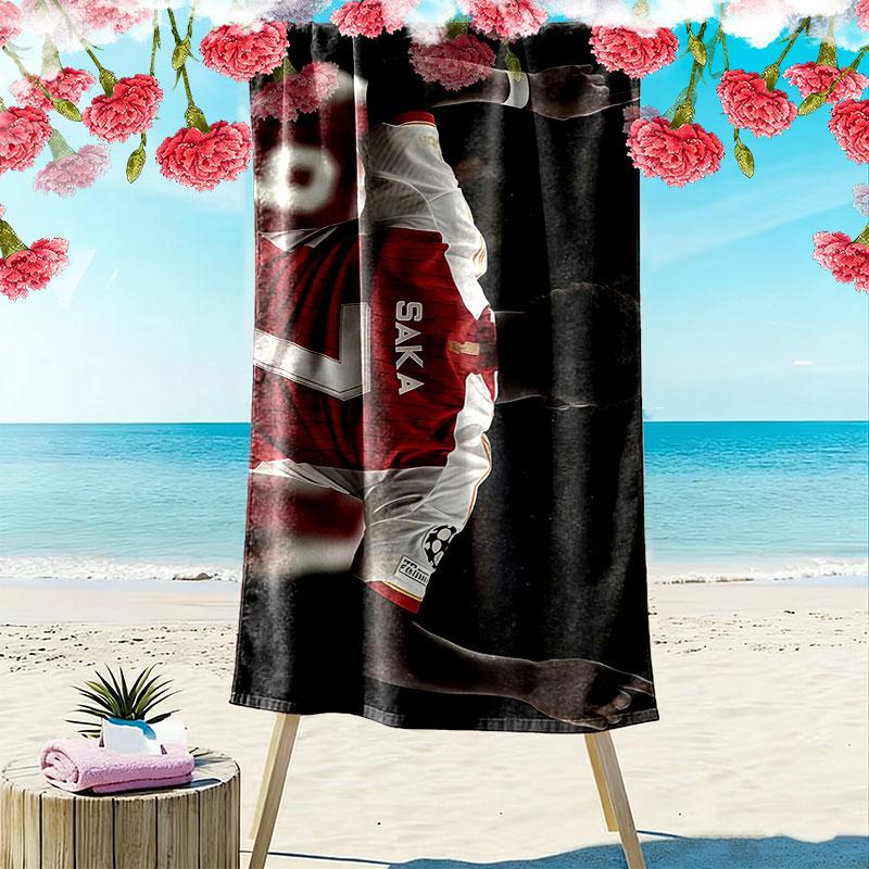 Saka Print Beach Towel, Large Soft Quick Dry Towel for Beach Camping Swimming