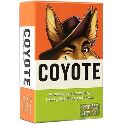 Coyote Spiel, Coyote Party-Spiel, Actiongeladene Party-Kartenspiele, Voller High Fives und Chaos, für Freunde, Teenager und Erwachsene Familien-Spieleabend